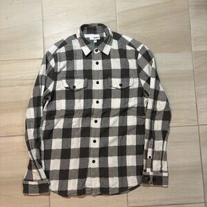 Sonoma Black and White Plaid Casual Shirt